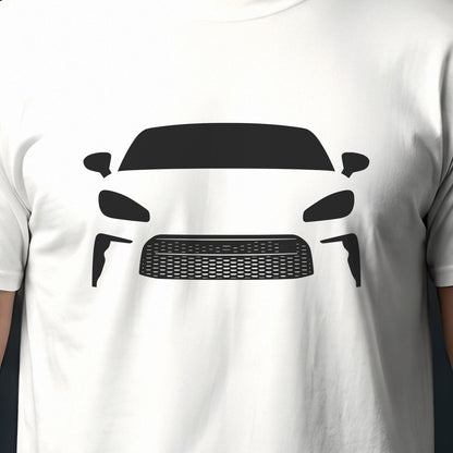 Toyota GR86 2022-2026 front view silhouette print close-up