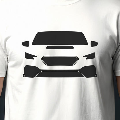 Subaru WRX 2022-2026 front view silhouette print close-up
