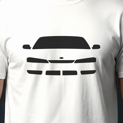 Nissan 240SX 1995-1998 front view silhouette print close-up