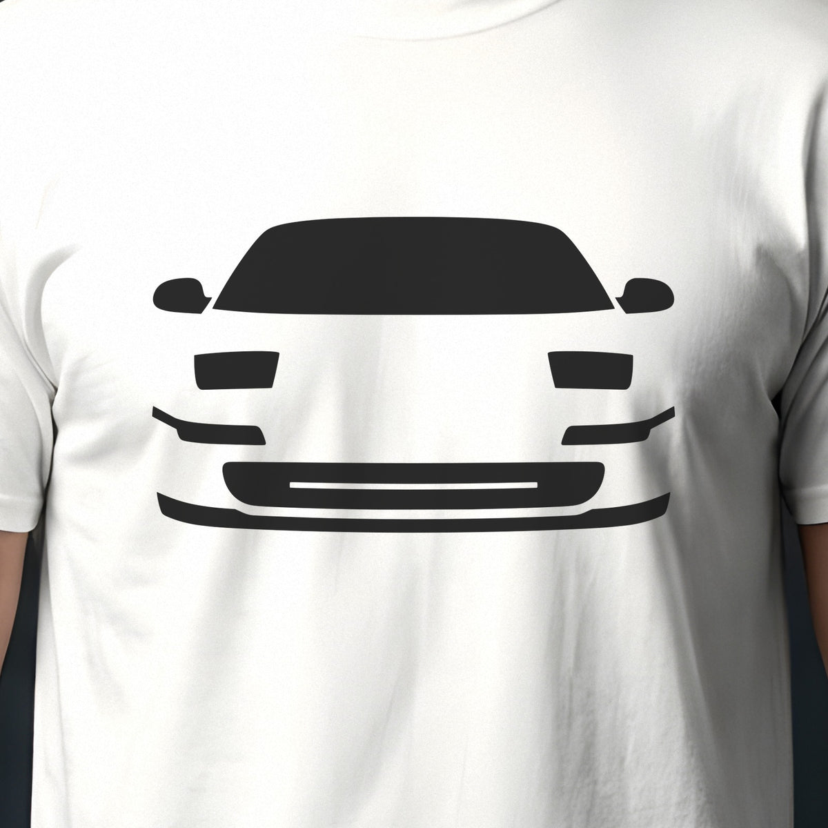 Toyota MR2 1991-1995 front view silhouette print close-up