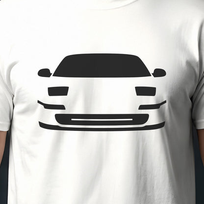Toyota MR2 1991-1995 front view silhouette print close-up