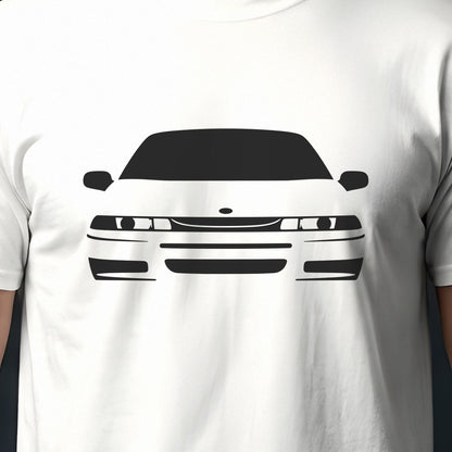 Subaru SVX 1992-1997 front view silhouette print close-up