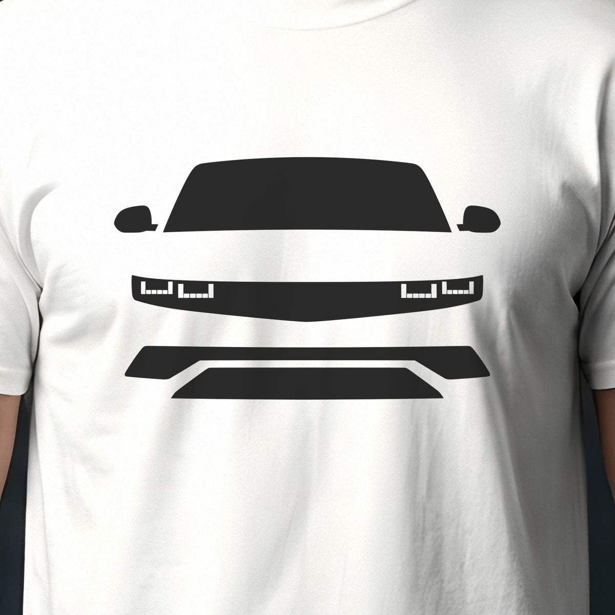 Hyundai Ioniq 5 2022-2026 front view silhouette print close-up