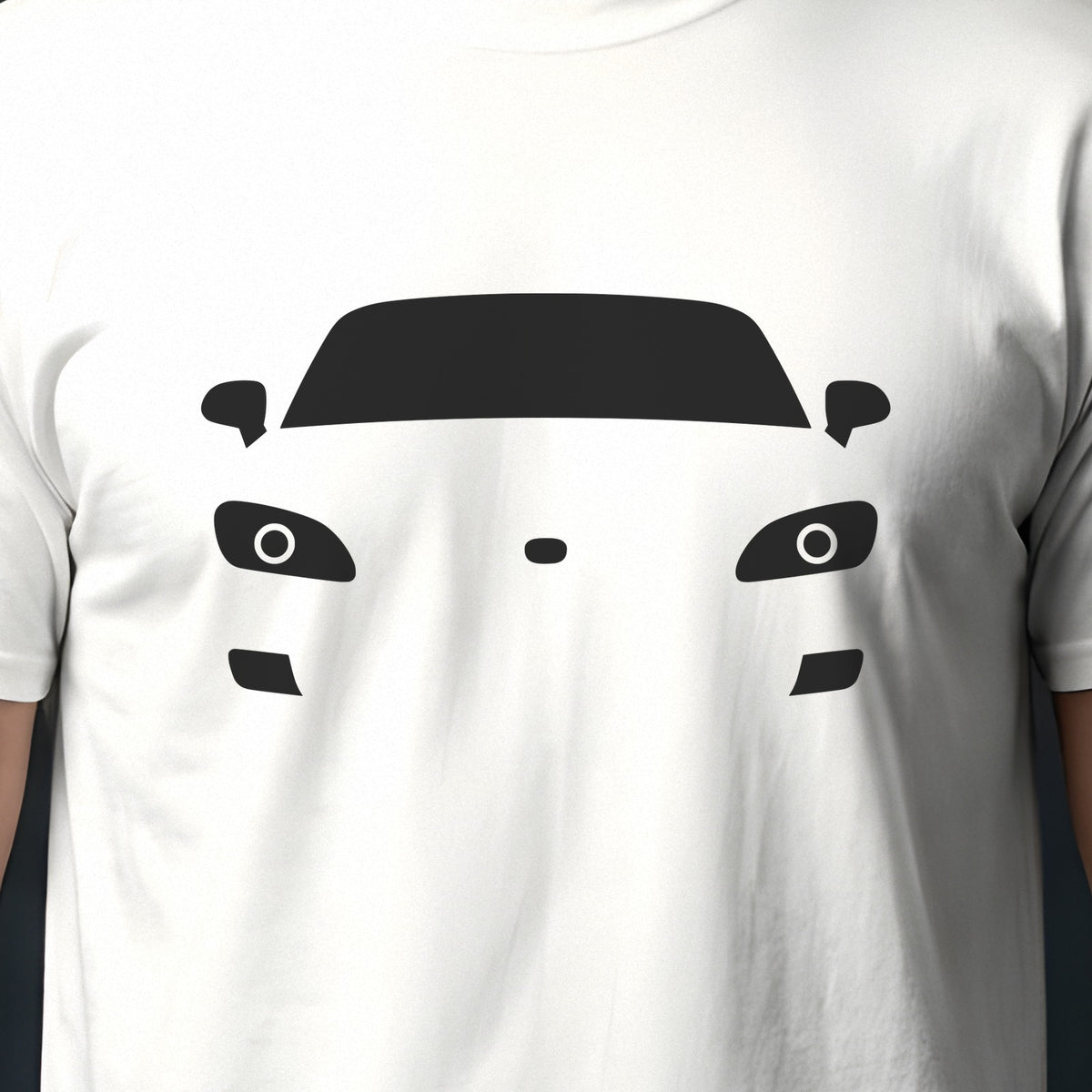 Honda S2000 2000-2009 front view silhouette print close-up