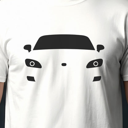 Honda S2000 2000-2009 front view silhouette print close-up