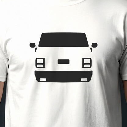 GMC Vandura 1985-1995 front view silhouette print close-up