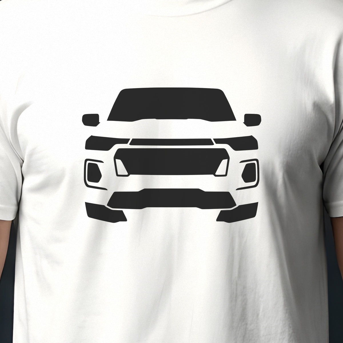 Chevrolet Colorado 2023-2026 front view silhouette print close-up