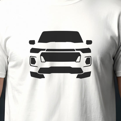 Chevrolet Colorado 2023-2026 front view silhouette print close-up