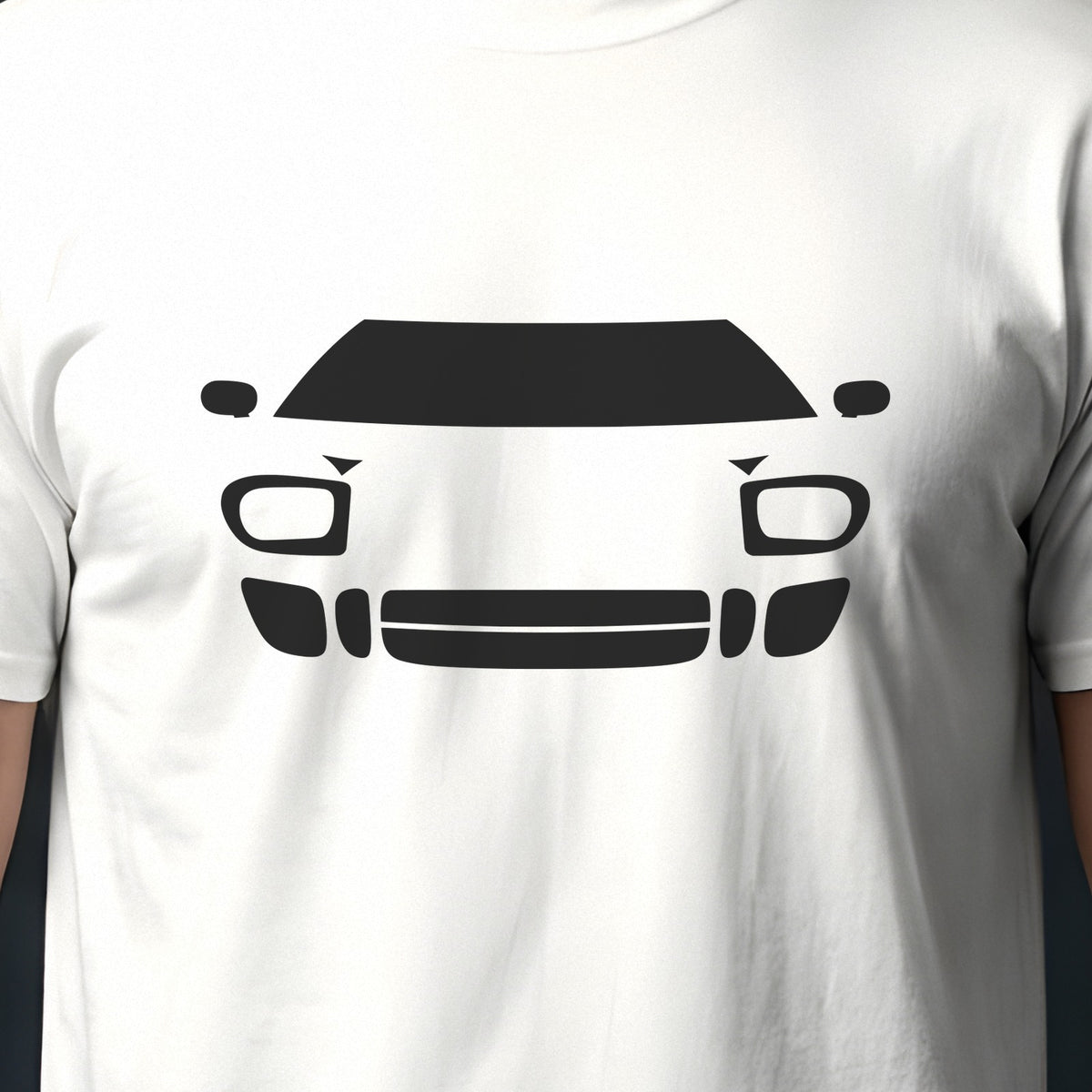 Ford GT40 1964-1969 front view silhouette print close-up