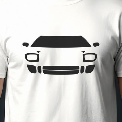 Ford GT40 1964-1969 front view silhouette print close-up