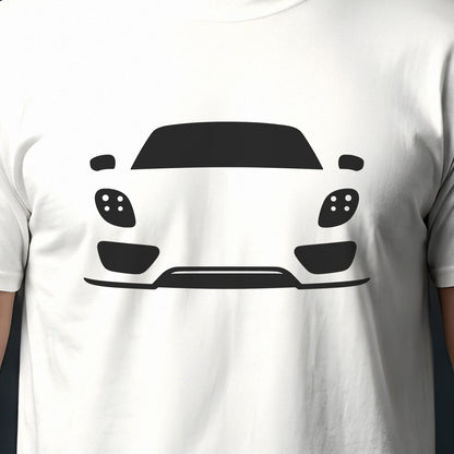 Porsche 918 Spyder 2014-2015 front view silhouette print close-up