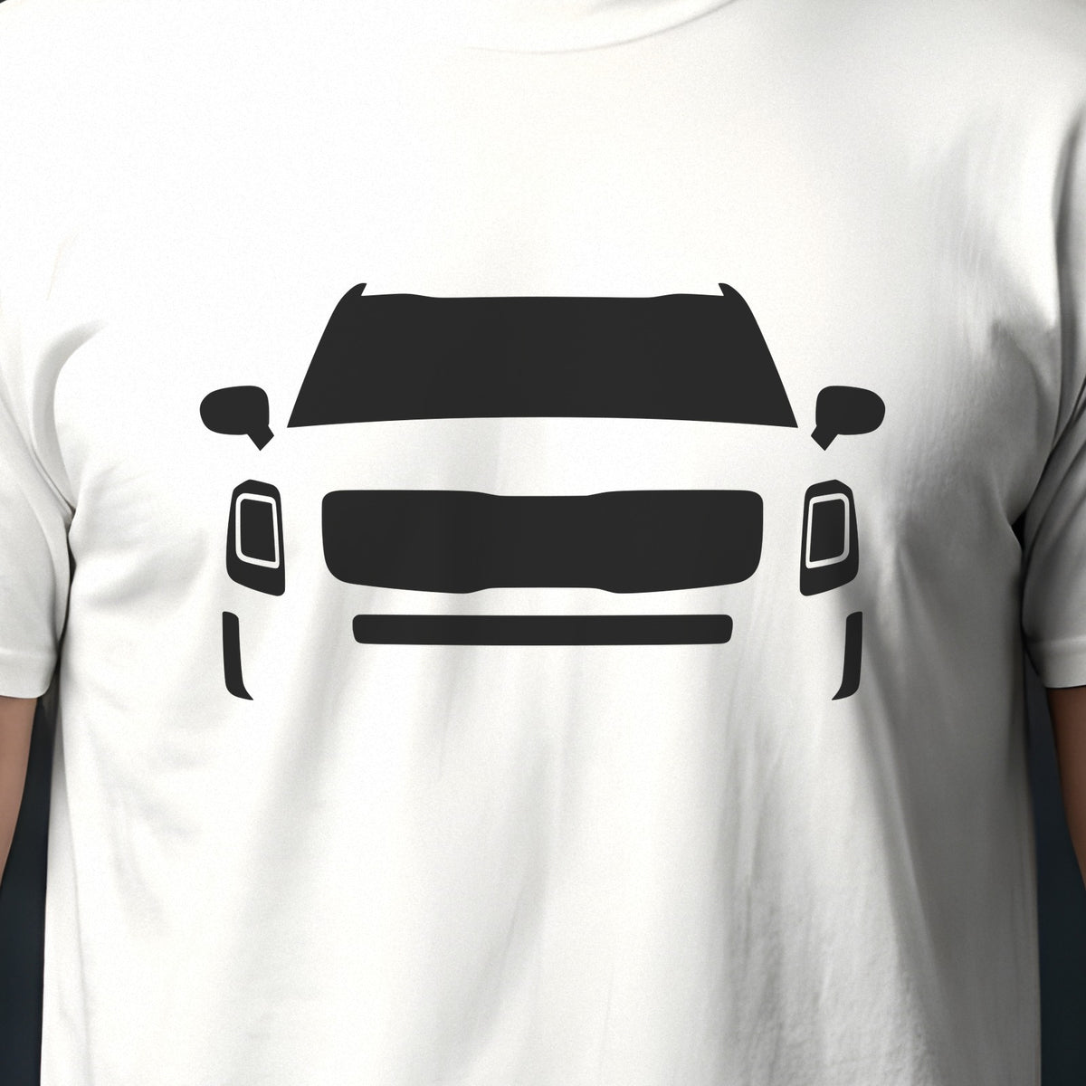 Kia Telluride 2020-2026 front view silhouette print close-up