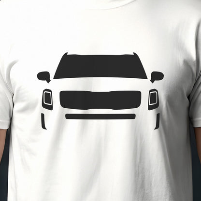 Kia Telluride 2020-2026 front view silhouette print close-up