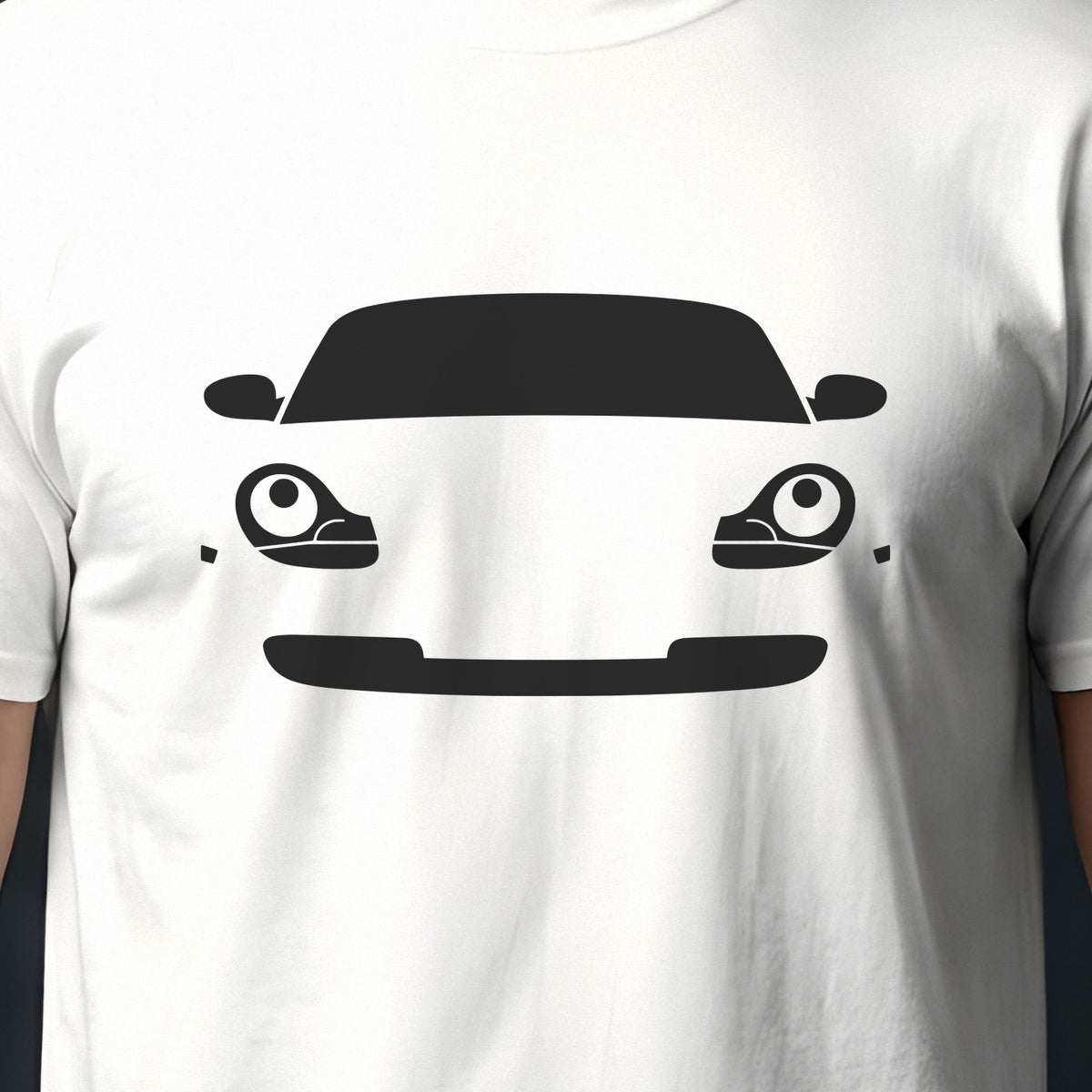 Porsche Boxster 986 1997-2004 front view silhouette print close-up