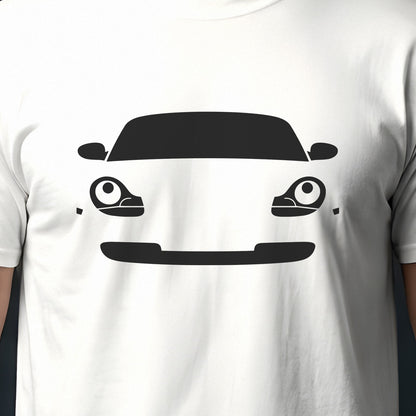 Porsche Boxster 986 1997-2004 front view silhouette print close-up