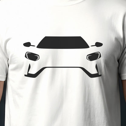 Ford GT 2017-2022 front view silhouette print close-up