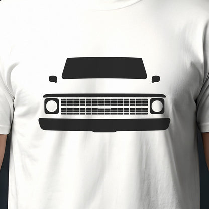 Chevrolet C10 Pickup 1967-1972 front view silhouette print close-up