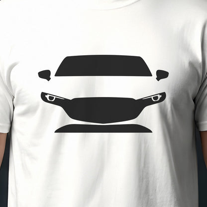 Mazda Mazda3 2019-2026 front view silhouette print close-up