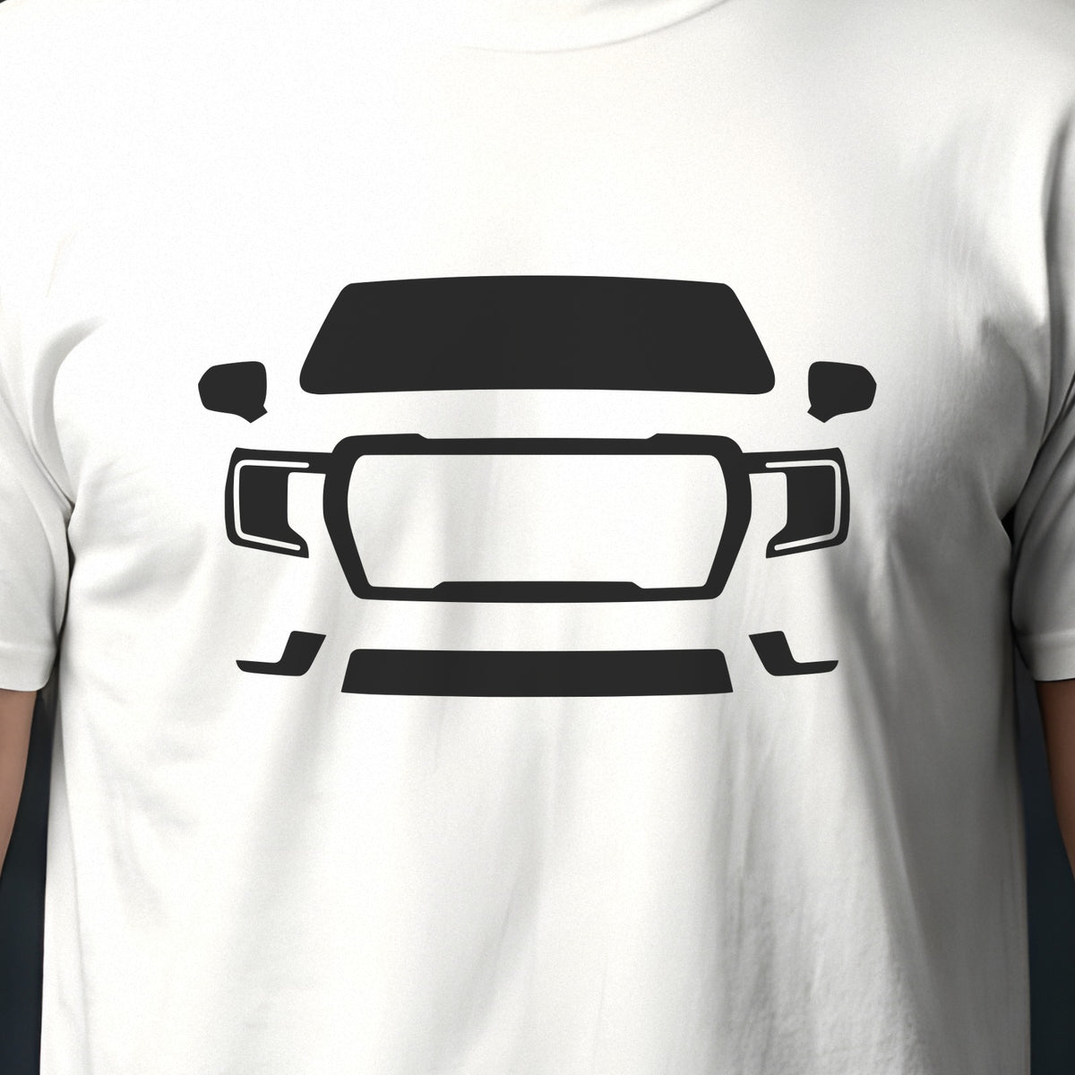 GMC Yukon 2021-2026 front view silhouette print close-up