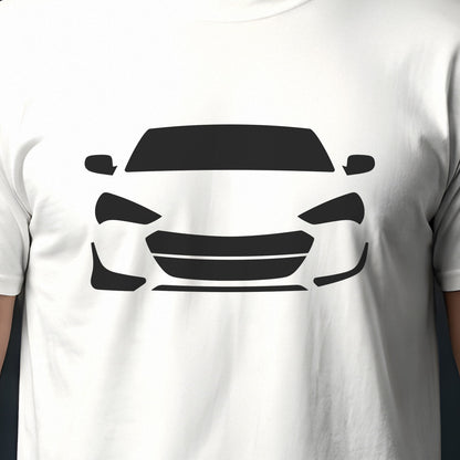 Hyundai Genesis Coupe 2010-2016 front view silhouette print close-up