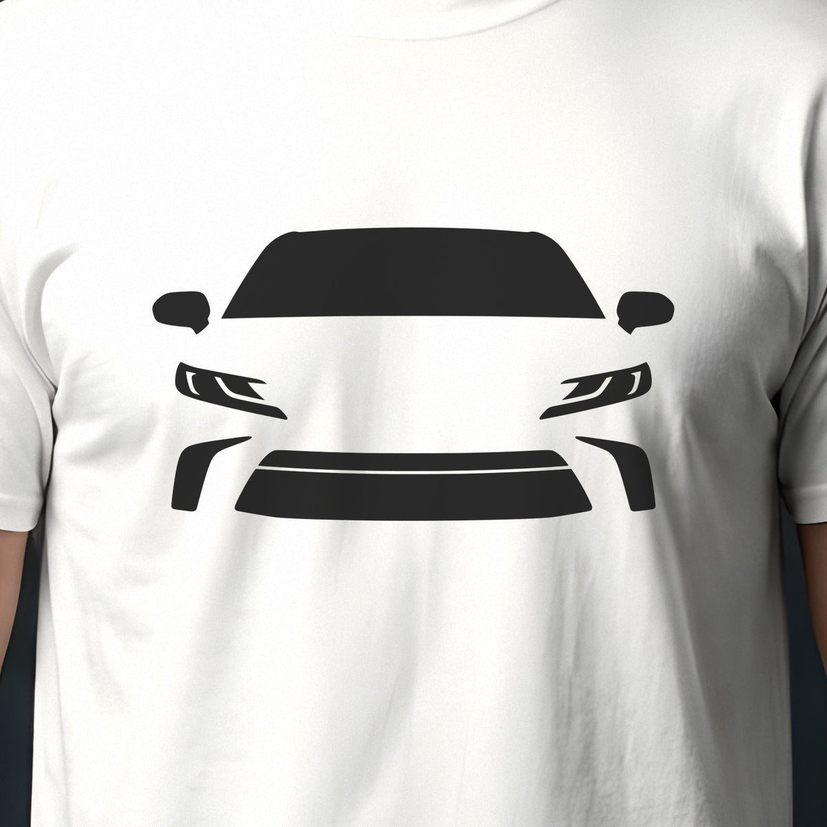 Toyota Camry 2025-2026 front view silhouette print close-up