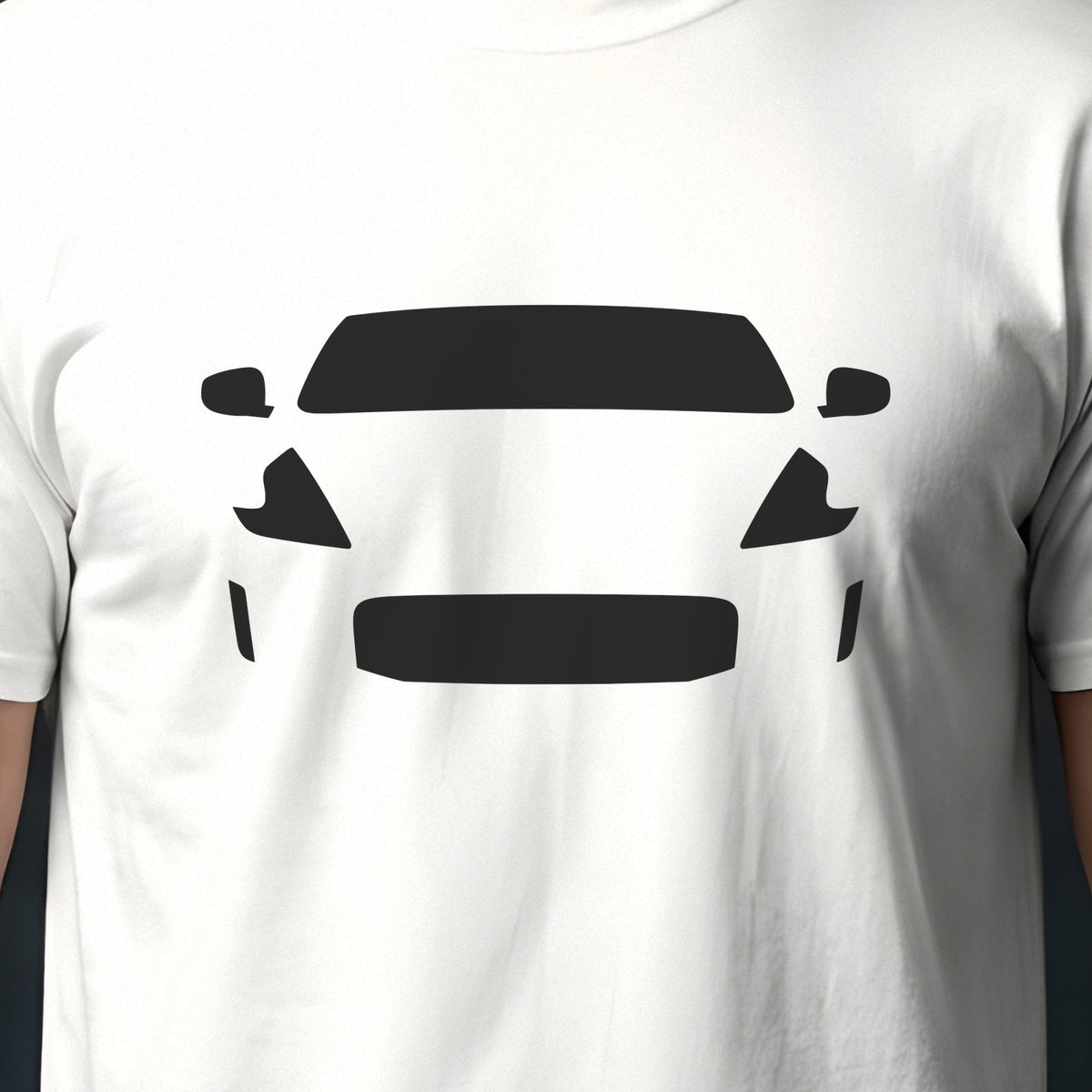 Nissan 370Z 2009-2020 front view silhouette print close-up