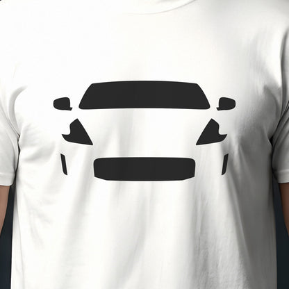 Nissan 370Z 2009-2020 front view silhouette print close-up