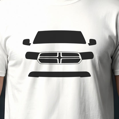 Dodge Durango 2011-2013 front view silhouette print close-up