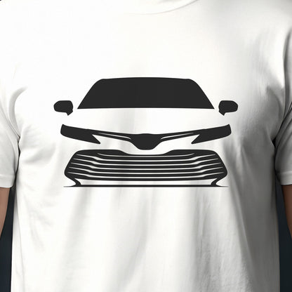Toyota Camry 2018-2024 front view silhouette print close-up