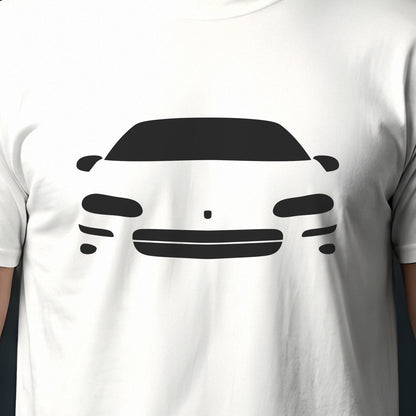 Chevrolet Camaro 1993-2002 front view silhouette print close-up