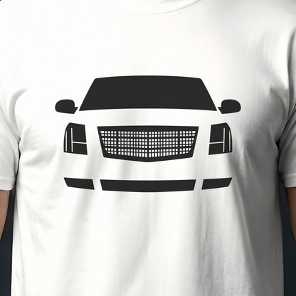 Cadillac Escalade 2002-2006 front view silhouette print close-up