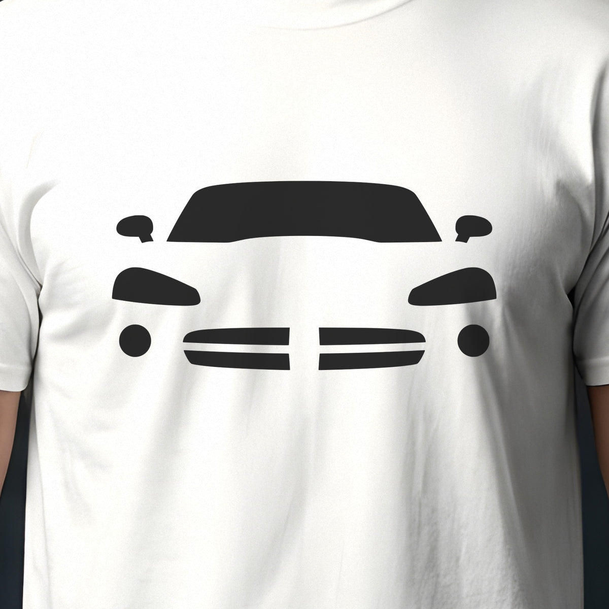 Dodge Viper 1992-2002 front view silhouette print close-up