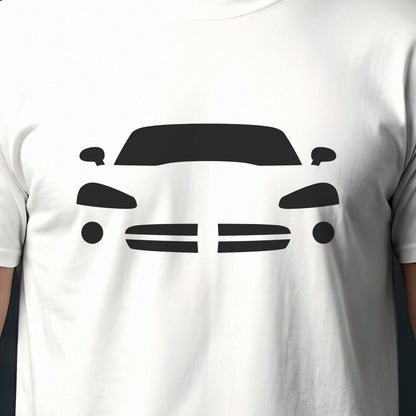 Dodge Viper 1992-2002 front view silhouette print close-up