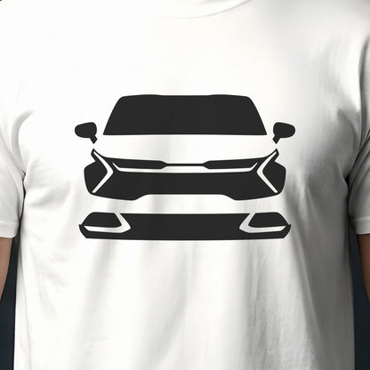 Kia Sportage 2023-2026 front view silhouette print close-up