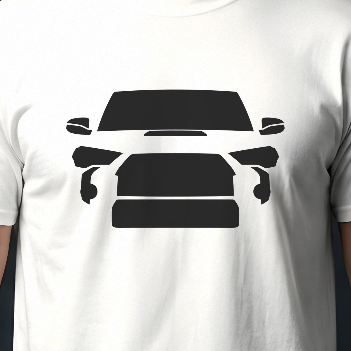 Toyota 4Runner 2010-2024 front view silhouette print close-up