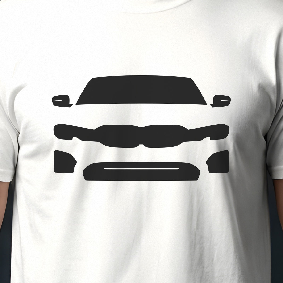 BMW 3 Series G20 2019-2026 front view silhouette print close-up