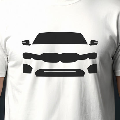 BMW 3 Series G20 2019-2026 front view silhouette print close-up