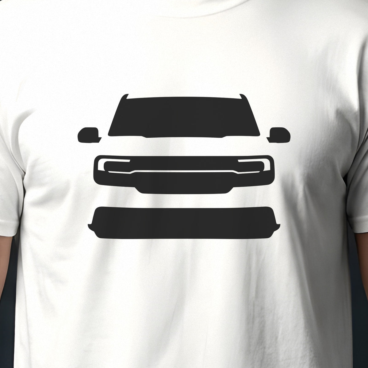 Ford Maverick 2022-2026 front view silhouette print close-up