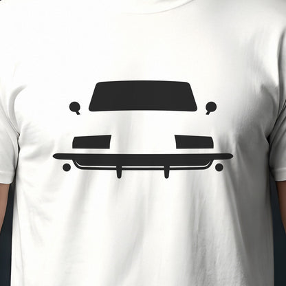 Chevrolet Corvette 1963-1967 front view silhouette print close-up