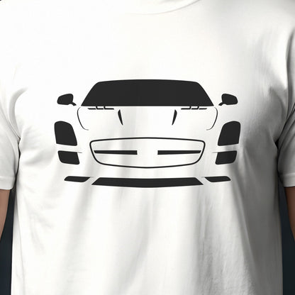 Mercedes-Benz SLS AMG 2011-2015 front view silhouette print close-up