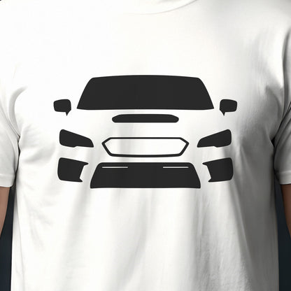 Subaru WRX STI 2015-2021 front view silhouette print close-up