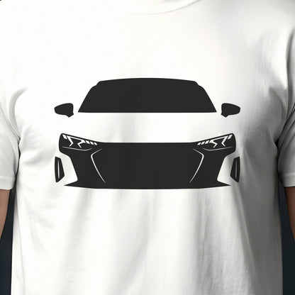 Audi e-tron GT 2022-2026 front view silhouette print close-up