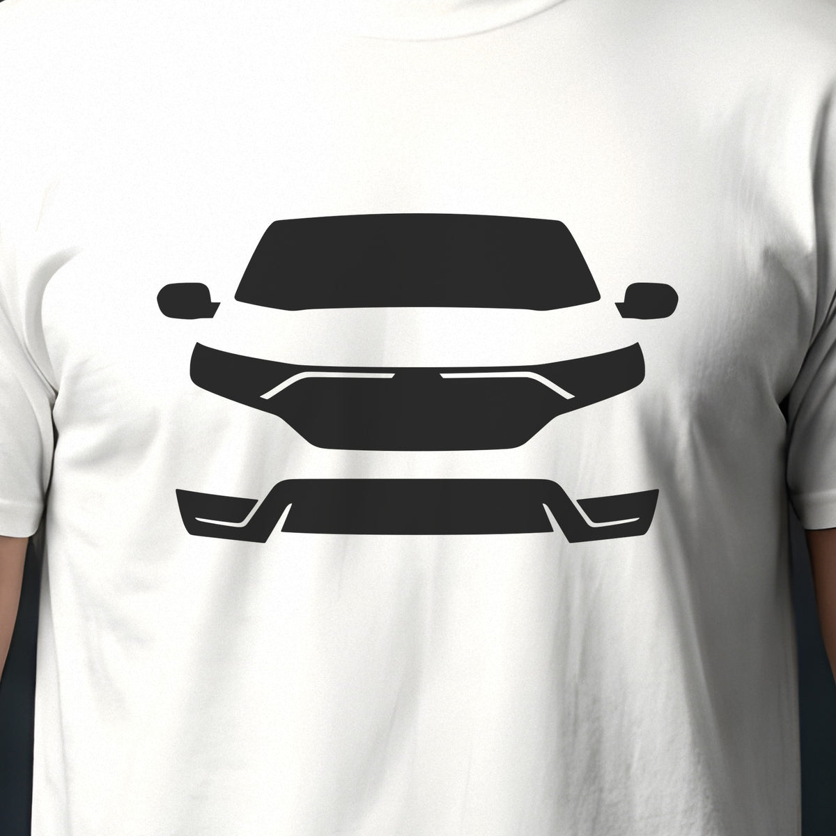 Honda CR-V 2017-2022 front view silhouette print close-up