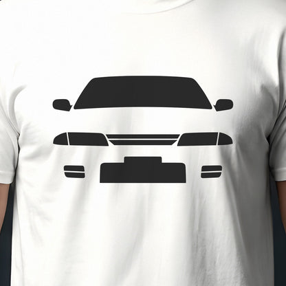 Nissan Skyline GT-R R32 1989-1994 front view silhouette print close-up