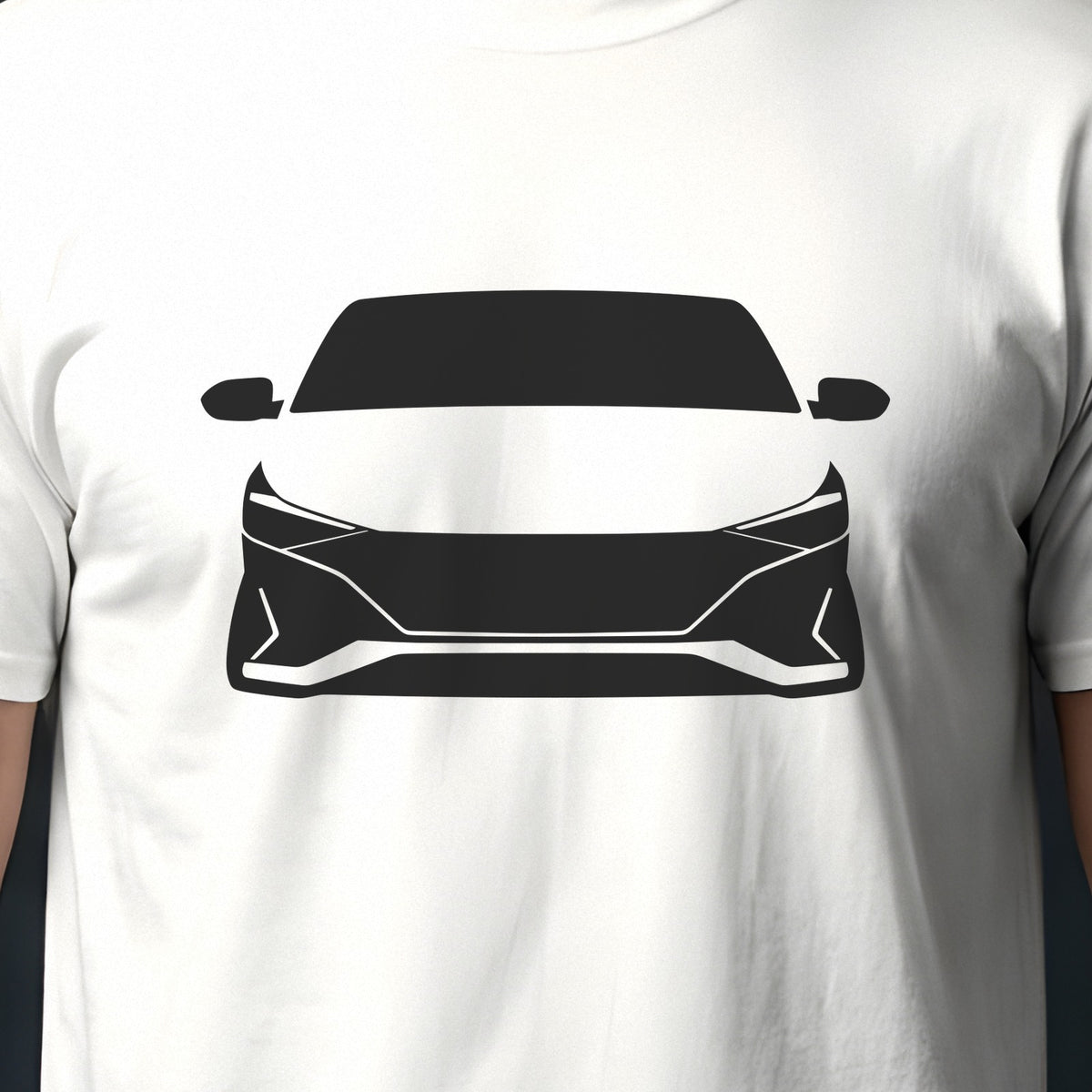 Hyundai Elantra N 2022-2026 front view silhouette print close-up