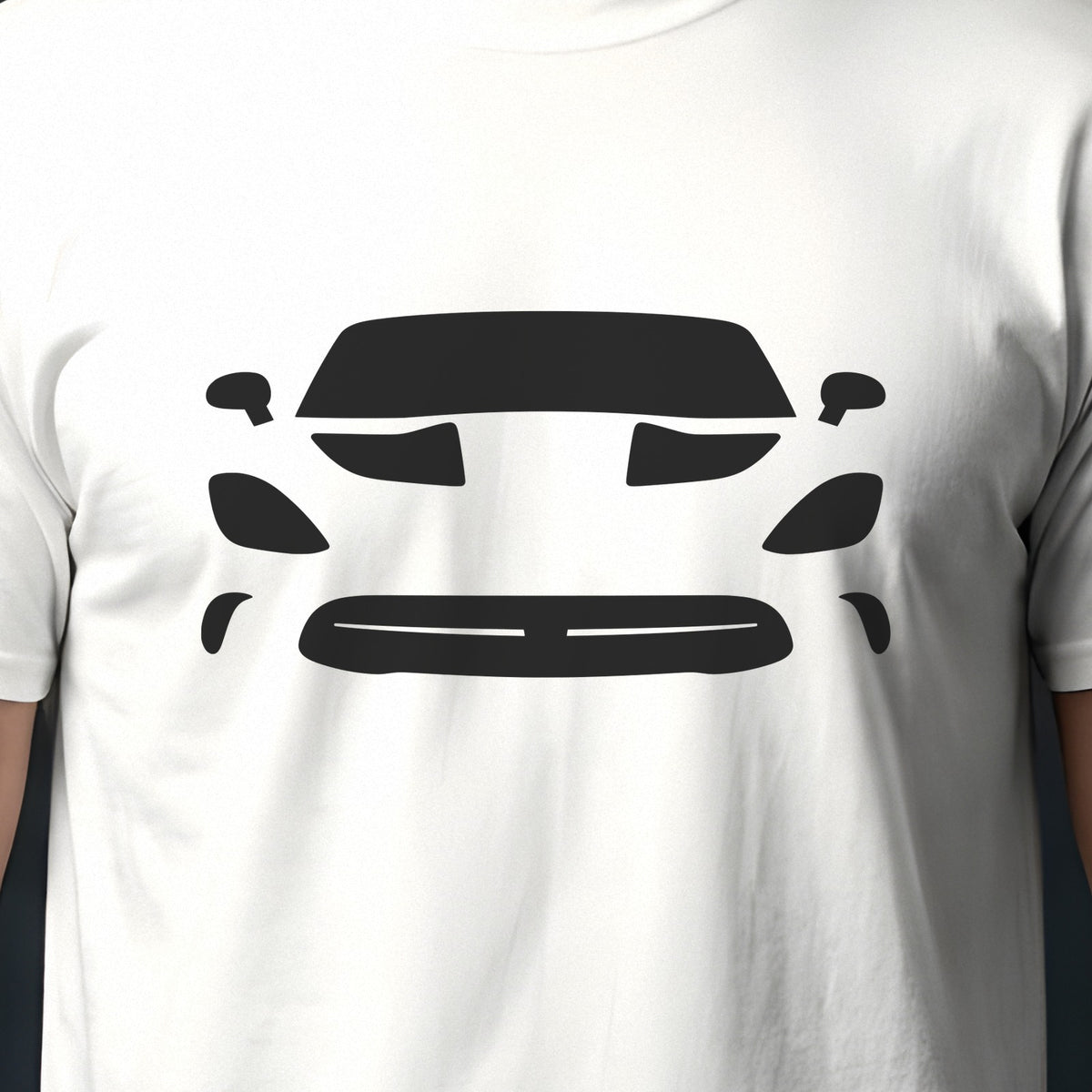 Dodge Viper 2013-2017 front view silhouette print close-up