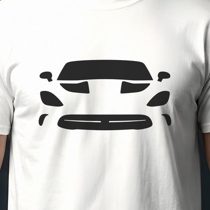Dodge Viper 2013-2017 front view silhouette print close-up