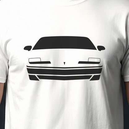Pontiac Firebird Trans Am 1982-1992 front view silhouette print close-up