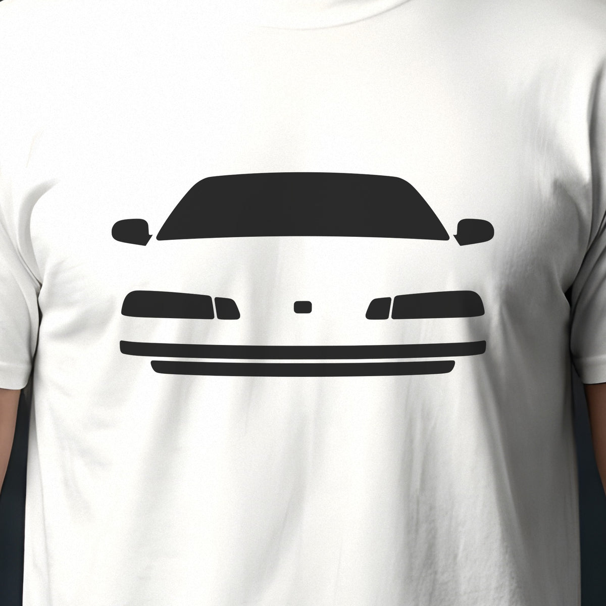 Honda Prelude 1997-2001 front view silhouette print close-up