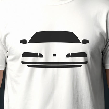 Honda Prelude 1997-2001 front view silhouette print close-up